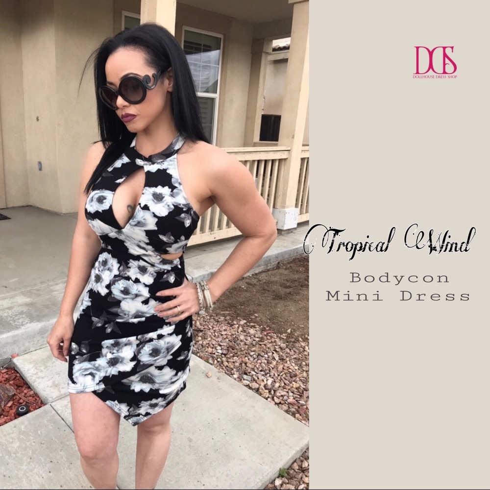 5 ⭐️ Tropical Wind - Bodycon Dress
